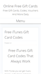 Mobile Screenshot of onlinefreegiftcards.com